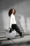 Nákupní taška Reisenthel Loopshopper L Herringbone grey