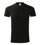 Heavy V-neck tričko unisex černá 3XL