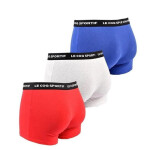 Le Coq Sportif pánské boxerky 3PAK červené šedé tmavě modré XL
