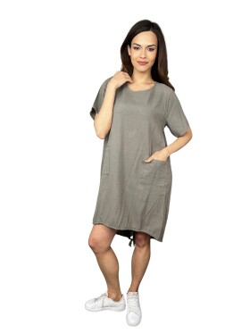 HOSH Šaty Rima Velikost: UNI, Barva: Hnědá