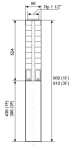 EVAK V4S-5M17, 400V, 1,5kW, 2m kabelu