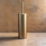 HOPA - WC štětka válcová na postavení nebo pověšení, 95×380×105 mm - Barva - Růžové zlato broušená KDBE155313067