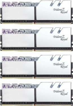 G.Skill Trident Z Royal Silver 64GB (4x16GB) 3600 MHz / DDR4 / CL16-19-19-39 / 1.35V / XMP 2.0 / LED podsvícení (F4-3600C16Q-64GTRSC)