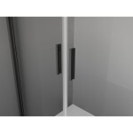 MEXEN - Exo sprchové dveře křídlové 90, transparent, černá 8182-090-000-70-00