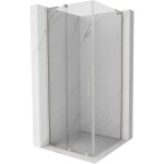 MEXEN/S - Velar L sprchový kout, posuvné dveře 120 x 120, transparent, nikl kartáčovaný 871-120-120-03-97