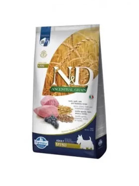 Farmina ND Ancestral Grain Dog Lamb Adult Mini 2,5 kg / Granule pro psy / dospělá malá plemena / jehněčí