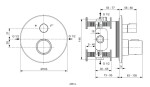 IDEAL STANDARD - CeraTherm Termostatická vanová baterie pod omítku, Silver Storm A5814GN