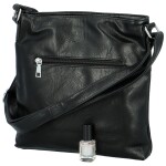 Trendy dámská koženková crossbody Laka, černá