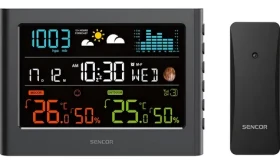 SENCOR SWS 4600 / Meteostanice / LCD / bezdrátové čidlo