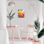 Antistresové omalovánky TSvetnoy TSvetnoy, LG228e, Diamond painting - diamantové malování, 40 x 50 cm, Oranžová lilie