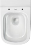 DEANTE Podomítkový rám, pro závěsné WC mísy + SLIM tlačítko bílé + WC CERSANIT CLEANON CASPIA + SEDÁTKO CST_WC01 A51P CP1