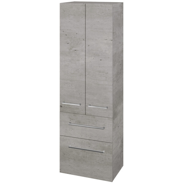 Dřevojas - Vysoká skříň DOS SVD2Z2 50 - D01 Beton / Úchytka T04 / D01 Beton 155421E