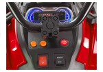 Mamido Dětská elektrická čtyřkolka s ovládačem a nafukovacími koly červená