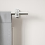Stříbrná roztažitelná garnýž 107-305 cm Umbra FLUTE