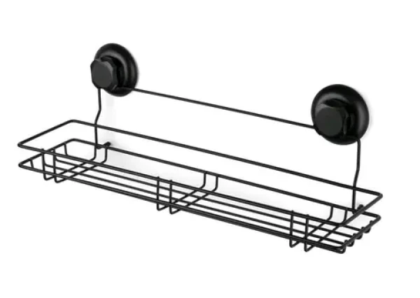 Compactor Bestlock Polička pod zrcadlo černá / bez vrtání / až 12kg (RAN9787)