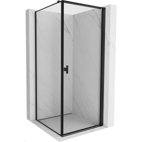 MEXEN/S - Mist-B sprchový kout dveře křídlové pravá 90 x 90, černá okraj, černá 8A2T-090-090-70-70-P
