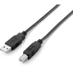 USB kabel Equip propojovací A-B 1,8m černý (128860)