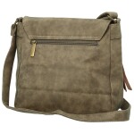 Trendy dámská koženková crossbody kabelka Anelise, béžová