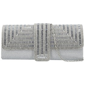 Módní dámské psaníčko Michelle Moon Asiri, stříbrné