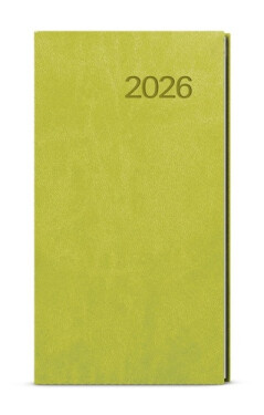 Týdenní diář 2026 Jakub Vivella kapesní zelená