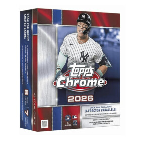 2026 Topps Chrome Baseball Mega Box - sběratelské karty MLB