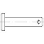 TOOLCRAFT 135905 čep (Ø x d) 12 mm x 60 mm ocel galvanizováno zinkem 10 ks