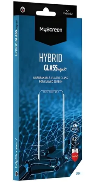 MyScreen HybridGlass Edge3D Apple iPhone XR/11 černá / Hybridní sklo / 3D / 6H / EasyApp PLUG (M3977HG EDGE 3D)