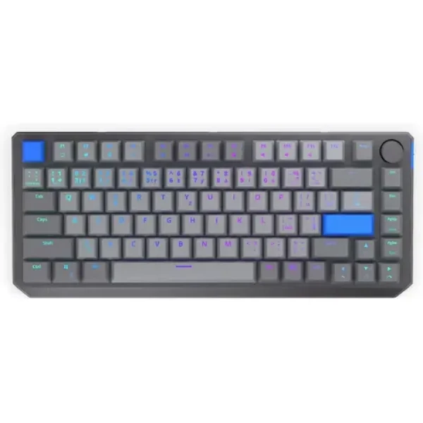 Endorfy Thock V2 75% Wireless CZ šedá / Herní klávesnice / Bezdrátová / Endorfy Yellow / USBBT2.4GHz / CZ layout (EY5C019)