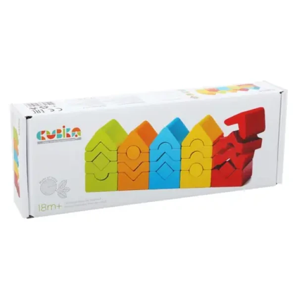 CUBIKA 15016 Sada 5 věží LD-13 - dřevěná skládačka