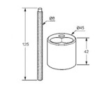 KLUDI - Logo Neo Prodloužení, chrom 7676005-00