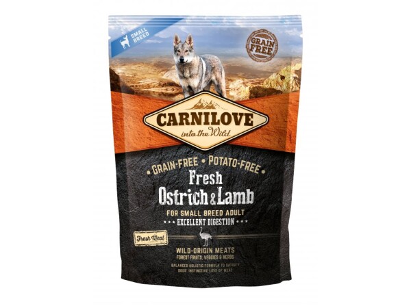 Carnilove Fresh Ostrich Lamb Small Breed 1,5 kg