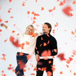 Vystřelovací konfety červené srdíčka 60 cm Vystřelovací konfety červené srdíčka 60 cm