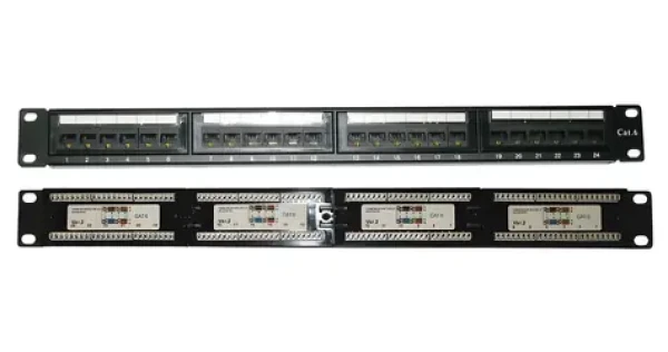 XtendLan / Patch panel / 19" / 24 portů / Cat6 / LSA/110 (XL-PP19-24C6UD)
