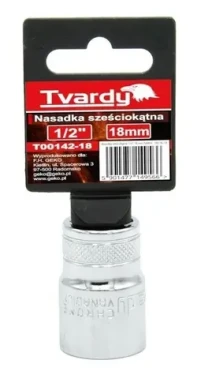 TVARDY Hlavice nástrčná 1/2" 18 mm / Nástrčná hlavice / 1/2" / 18 mm (T00142-18)