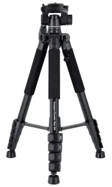 Rollei Stativ Compact Traveler Star S4 černá / Zátěž 5kg / Vytažený 160cm (23148)