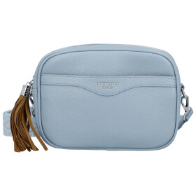 Stylová dámská koženková crossbody kabelka Erina, světle modrá
