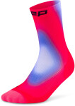 CEP dámské běžecké kompresní vysoké ponožky EDT. GRADIENT - pink/blue Velikost: II (Vel. chodidla 34-37)