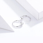 ELENYS Minimalistická elegance – náušnice ze sterlingového stříbra 925