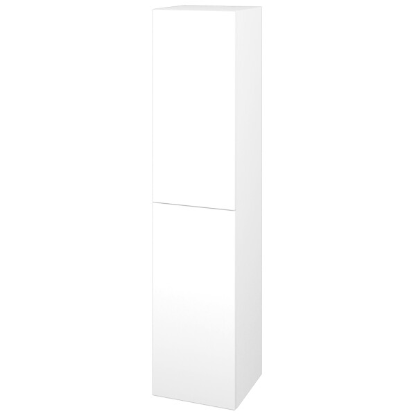 Dřevojas - Vysoká skříň s košem na prádlo DOS SVD2K 35 - N01 Bílá lesk / Úchytka T05 / N01 Bílá lesk / Pravé 210885FP