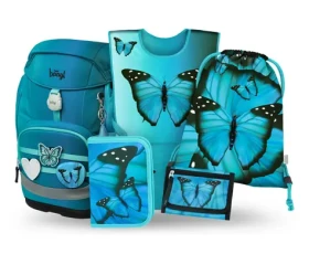 BAAGL SET 5 Airy Plus Butterfly: batoh, penál, sáček, zástěra, peněženka (A-36095)