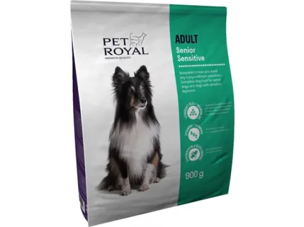 Pet Royal Adult Senior Sensitive 900g / Kompletní krmivo pro starší psy a psy s citlivým zažíváním (8592641025518)