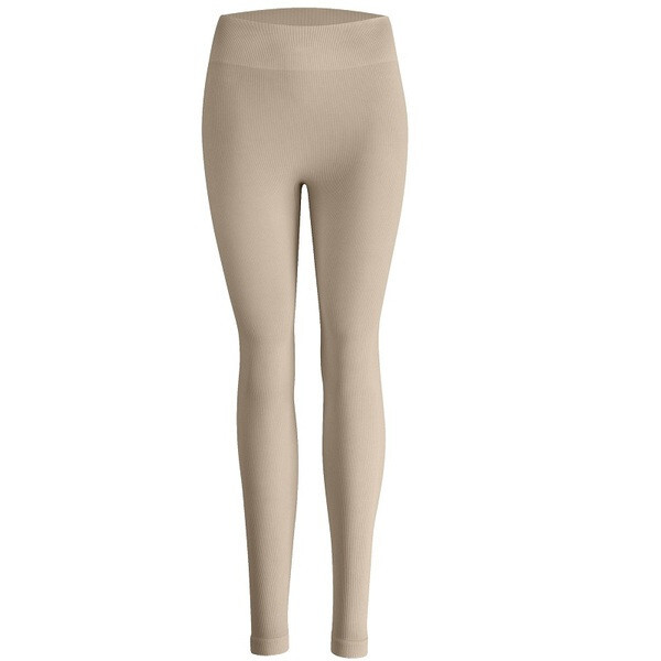 Dámské módní legíny NUR DIE RIPP-OPTIK LEGGINGS NUR DIE taupe