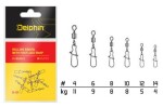 Delphin Karabinka s obratlíkem Rolling Swivel with Fastlock Snap Velikost 4 11kg 10ks (969B01004)