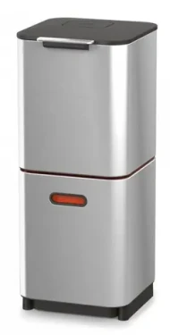 JOSEPH JOSEPH Koše na tříděný odpad Totem Compact 40 l Steel 30063