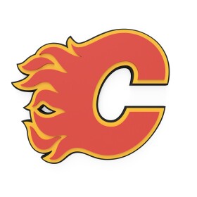 Cedule Calgary Flames NHL 3D Foam Logo