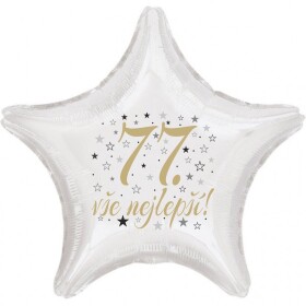 77. narozeniny balónek hvězda Balonky.cz 77. narozeniny balónek hvězda Balonky.cz