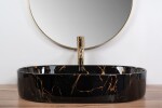 REA - Umyvadlo na desku Nadiačerná Marble Shiny REA-U0539