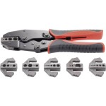 KNIPEX - kleště lisovací - 230mm - čtyřtrnové, stočené kontakty Harting; Ilme; Phoenix; Amphenol; Walther; HTS;Contact; Weidmüller 0.14-6mm², v plastovém kufříku s pěnovou vložkou (975265)