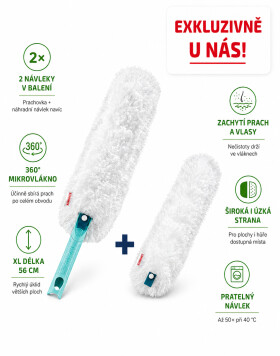 Leifheit Set Prachovka SUPERDUSTER XL + náhradní návlek na prachovku 41254