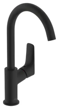 Hansgrohe Umyvadlová baterie EcoSmart matná černá / Umyvadlová baterie / AirPower / EcoSmart 5 l/min (71131670)